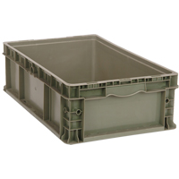 Contenant empilable, 15" la x 15" p x 9,5" h, Gris Air Extreme Inc.
