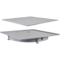 Heavy-Duty Industrial Carousel Drawer Cabinets, Steel, 27-1/2" W x 27-1/2" D x 4" H, Grey Air Extreme Inc.