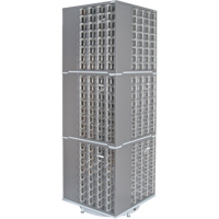 Heavy-Duty Industrial Carousel Drawer Cabinet, Steel, 384 Drawers, 27" W x 27" D x 80" H, Grey Air Extreme Inc.