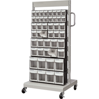 Servante mobile de bacs &agrave; plateaux inclinables, &agrave; un c&ocirc;t&eacute;, 46 bacs, 26-1/4" la x 22" p x 57-1/2" h Air Extreme Inc.