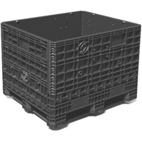 Conteneurs repliables &agrave; usage moyen Bulkpak, 48" lo x 40" la x 34" h, Noir Air Extreme Inc.