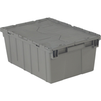 Flipak&reg; Polyethylene Plastic (PE) Distribution Containers, 21.9" x 15.2" x 9.3", Grey Air Extreme Inc.