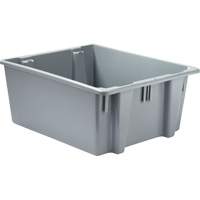 Caisse-palette empilable et emboîtable, 10" x 19,5" x 23,5", Gris Air Extreme Inc.