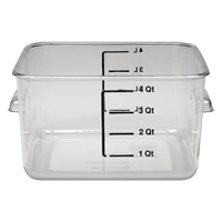 Rubbermaid&reg; Space Saving Square Container, Plastic, 3.8 L Capacity, Clear Air Extreme Inc.