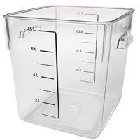 Rubbermaid&reg; Space Saving Square Container, Plastic, 7.6 L Capacity, Clear Air Extreme Inc.