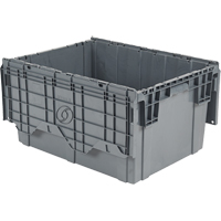 Flipak Polyethylene Plastic (PE) Distribution Containers, 27.9" x 20.9" x 15.2", Grey Air Extreme Inc.