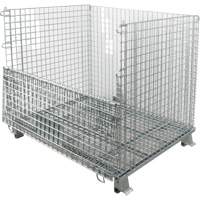 Conteneur repliable en m&eacute;tal grillag&eacute;, 40" la x 48" p x 42" h, Capacit&eacute; de 4000 lb Air Extreme Inc.