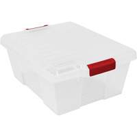 Contenant avec loquets en plastique,  la x 21" p x 7,75" h, Transparent Air Extreme Inc.