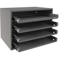 Small Bearing Rack, Steel, 4 Slots, 15-9/16" W x 11-7/8" D x 11-5/16" H, Grey Air Extreme Inc.