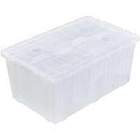 FP243C FliPak Nestable Tote, 26.9" x 16.9" x 12.1", Clear Air Extreme Inc.