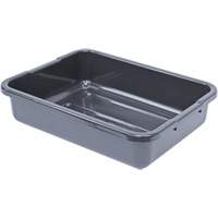 Bac d'entreposage tout usage &agrave; fond rainur&eacute;, 5" ha x 15" p x 21" lo, Plastique, Gris Air Extreme Inc.