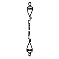 Assemblages l&eacute;gers de cables de masse et de mise &agrave; la terre - Deux pinces crocodiles Air Extreme Inc.