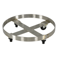 Chariots pour barils, Acier inoxydable, Capacit&eacute;e 800 lb, Diam&egrave;tre 23-1/4", Roue en Caoutchouc Air Extreme Inc.