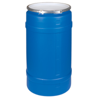 Polyethylene Drums, 30 US gal. (25 imp. Gal.), Open Top, Blue Air Extreme Inc.