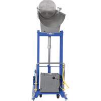 Portable Hydraulic Drum Dumper, For 30 - 55 US Gal. (25 - 45.8 Imperial Gal.) Air Extreme Inc.