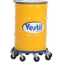 Octagon Drum Dolly, Steel, 2000 lbs. Capacity, 27-1/16" Diameter, Cast Iron Casters Air Extreme Inc.