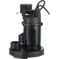 Thermoplastic Submersible Sump Pump, 2560 GPH, 115 V, 4.6 A, 1/3 HP Air Extreme Inc.