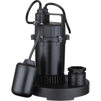 Thermoplastic Submersible Sump Pump, 2560 GPH, 115 V, 4.6 A, 1/3 HP Air Extreme Inc.