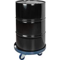 Drum Dolly, Steel, 1400 lbs. Capacity, 24" Diameter, Blue Elastic Casters Air Extreme Inc.