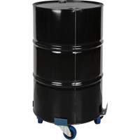 Chariot pour baril, Acier, Capacit&eacute;e 1400 lb, Diam&egrave;tre 24", Roue en &eacute;lastique bleu Air Extreme Inc.