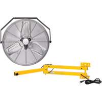 Trousse de ventilateur pour poste de travail industriel avec bras double verrouillable, Industriel, 3 vitesses, Diam&egrave;tre de 24" Air Extreme Inc.