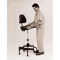 Industrial Stool, Stationary, Adjustable Height, 250 lbs. Capacity Air Extreme Inc.