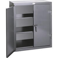 Armoires de rangement hauteur comptoir, Acier, 2 Tablettes, 36" h x 24" la x 20" P, Gris Air Extreme Inc.