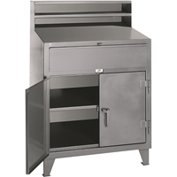 Pupitres d'atelier a/armoire, 36" la x 28" p x 54" h, Gris Air Extreme Inc.