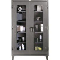 Clearview Cabinets, Steel, 4 Shelves, 60" H x 48" W x 24" D Air Extreme Inc.
