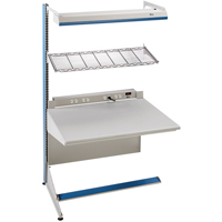 Postes de travail modulaires ergonomiques - Exemples de configurations - A-SA Ajouts &agrave; un c&ocirc;t&eacute;, 36" la x 28" p x 84" h, Ajout &agrave; un c&ocirc;t&eacute; Air Extreme Inc.