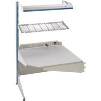 Postes de travail modulaires ergonomiques - Exemples de configurations - A-SC Ajouts de coin &agrave; un c&ocirc;t&eacute;, 36" la x 28" p x 84" h, Ajout de coin &agrave; un c&ocirc;t&eacute; Air Extreme Inc.