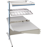Postes de travail modulaires ergonomiques - Exemples de configurations - A-DC Ajouts de coin &agrave; deux c&ocirc;t&eacute;s, 36" la x 56" p x 84" h, Ajout de coin &agrave; deux c&ocirc;t&eacute;s Air Extreme Inc.