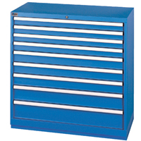 Armoires de rangement avec tiroirs, 9 tiroirs, 40-1/4" la x 22-1/2" p x 41-3/4" h, Bleu brillant Air Extreme Inc.