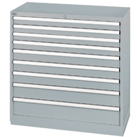 Armoires de rangement avec tiroirs, 9 tiroirs, 40-1/4" la x 22-1/2" p x 41-3/4" h, Gris Air Extreme Inc.