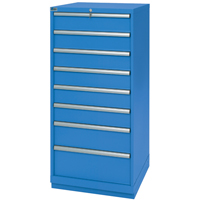 Armoires de rangement avec tiroirs, 8 tiroirs, 28-1/4" la x 28-1/2" p x 59-1/2" h, Bleu brillant Air Extreme Inc.