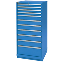 Armoires de rangement avec tiroirs, 11 tiroirs, 28-1/4" la x 28-1/2" p x 59-1/2" h, Bleu brillant Air Extreme Inc.