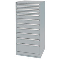 Armoires de rangement avec tiroirs, 11 tiroirs, 28-1/4" la x 28-1/2" p x 59-1/2" h, Gris Air Extreme Inc.
