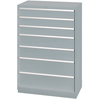 Armoires de rangement avec tiroirs, 7 tiroirs, 40-1/4" la x 22-1/2" p x 59-1/2" h, Gris Air Extreme Inc.