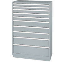 Armoires de rangement avec tiroirs, 10 tiroirs, 40-1/4" la x 22-1/2" p x 59-1/2" h, Gris Air Extreme Inc.