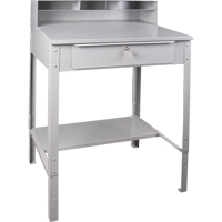 Pupitre d'atelier ouvert, 34-1/2" la x 30" p x 53" h, Gris Air Extreme Inc.