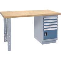 Heavy-Duty Workbench, Door w/ Drawer Combination, 1500 lbs. Cap., 60" W x 36" D, 34" H Air Extreme Inc.