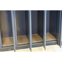 Locker Base Insert, Fits Locker Size 12" x 18", Dark Grey, Plastic Air Extreme Inc.