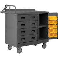 Armoire d'&eacute;tabli mobile avec bacs, Acier Surface Air Extreme Inc.