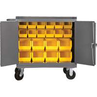 Mobile Workbench Cabinet with Bins, Steel Surface Air Extreme Inc.