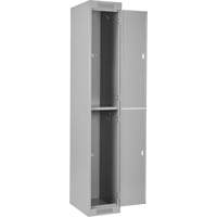 Casiers Clean Line, 2 niveaux, Bloc de 4, 48" x 18" x 72", Acier, Gris, Rivet (assembl&eacute;) Air Extreme Inc.