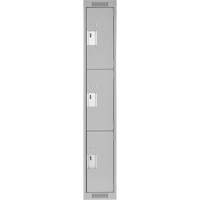 Casiers Clean Line, 3 niveaux, 12" x 18" x 72", Acier, Gris, Rivet (assembl&eacute;) Air Extreme Inc.