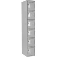 Petits casiers Clean Line, 6 niveaux, 12" x 18" x 72", Acier, Gris, Rivet (assembl&eacute;) Air Extreme Inc.