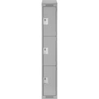 Casiers Clean Line, 3 niveaux, 12" x 18" x 78", Acier, Gris, Rivet (assembl&eacute;) Air Extreme Inc.