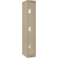 Casiers Clean Line, 3 niveaux, 12" x 18" x 72", Acier, Beige, Rivet (assembl&eacute;) Air Extreme Inc.