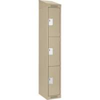 Casiers Clean Line, 3 niveaux, 12" x 18" x 78", Acier, Beige, Rivet (assembl&eacute;) Air Extreme Inc.